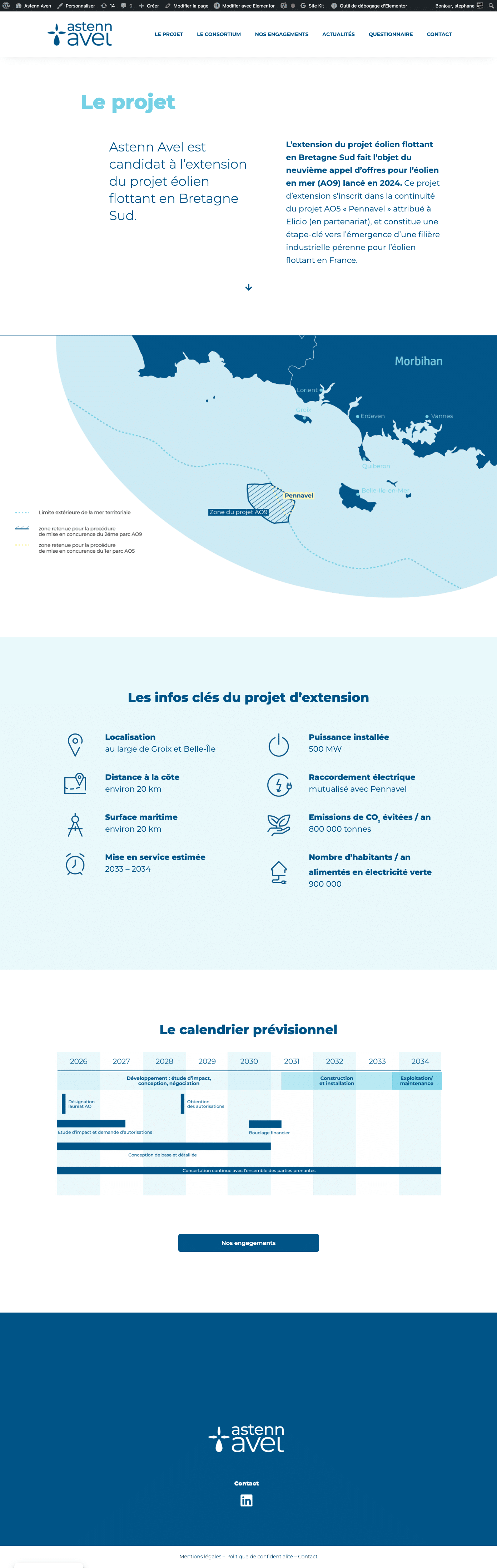 Création du site internet